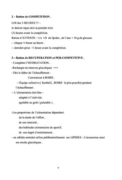 Nutrition dietetique, Croissance et Sport