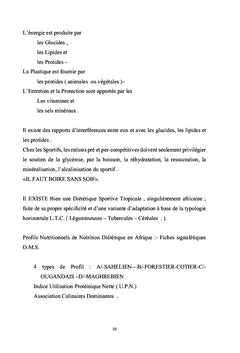 Nutrition dietetique, Croissance et Sport