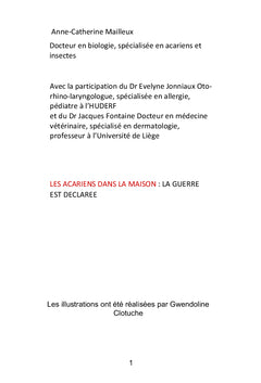 Les acariens dans la maison: la guerre est déclarée