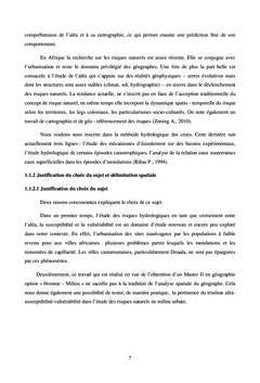Analyse des risques Hydrologiques dans trois quartiers de Douala