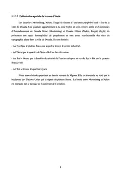 Analyse des risques Hydrologiques dans trois quartiers de Douala