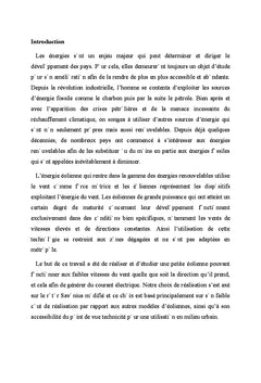 Éolienne à axe verticale: Etude et réalisation
