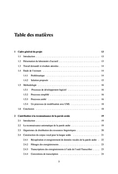 Contribution à la reconnaissance automatique de la parole arabe
