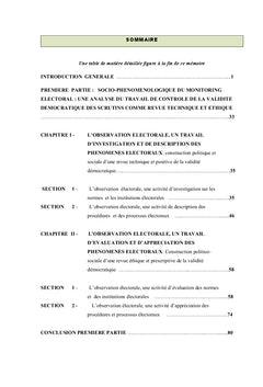 Le monitoring électoral: Un outil d'éthique démocratique
