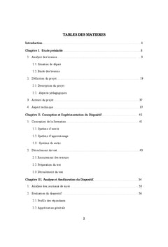 Conception et mise en ligne d'une formation universitaire
