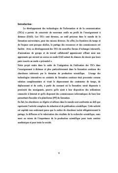 Conception et mise en ligne d'une formation universitaire