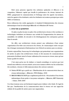 Amélioration de la performance du réseau informatique