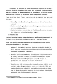 Amélioration de la performance du réseau informatique