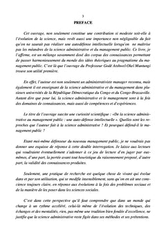 De la Science Administrative au Management public