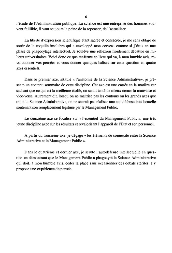De la Science Administrative au Management public