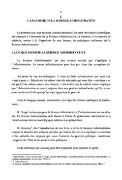 De la Science Administrative au Management public