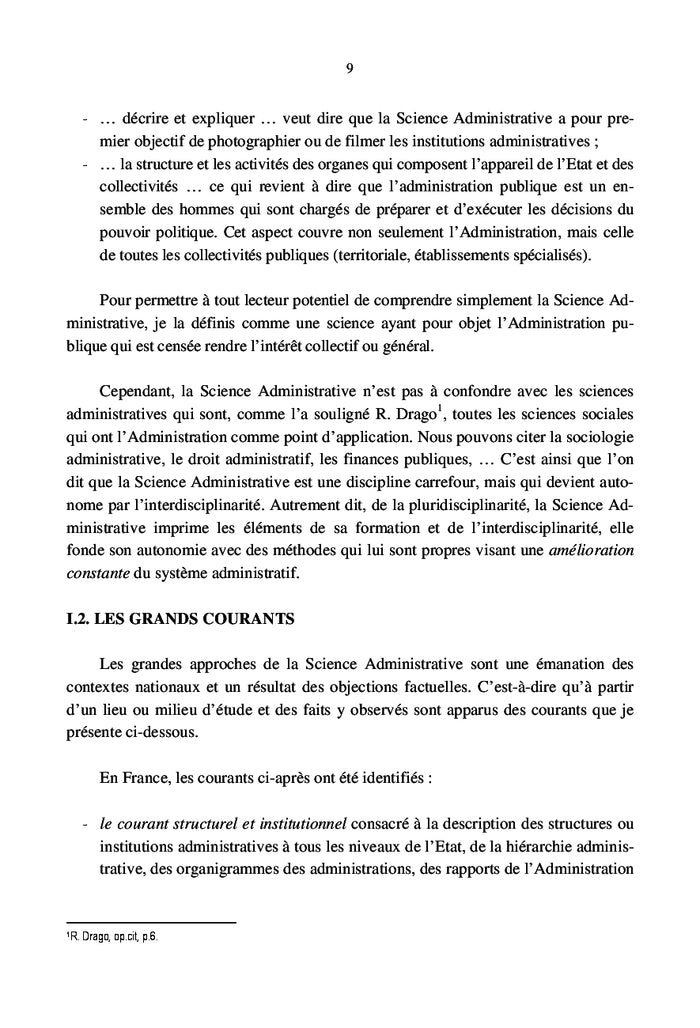 De la Science Administrative au Management public