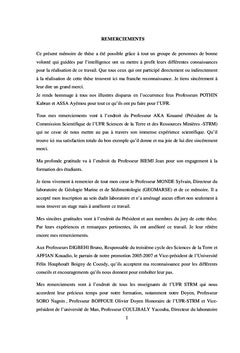 Dynamique morpho-sedimentaire du littoral portuaire de San-Pedro