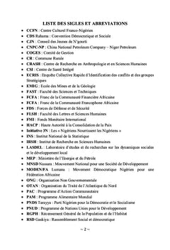 Dynamiques locales et rente pétrolière au Niger