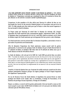 Le fonds de dotation : Un nouvel instrument de gestion patrimoniale
