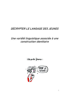 Décrypter le langage des jeunes