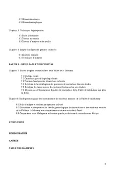 Caracterisation de la tourmaline et des mineraux associes de Sahatany