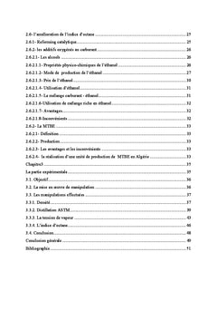 Utilisation de l'ethanol comme carburant et comme substituant au MTBe
