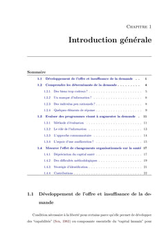Trois essais en économie de la santé