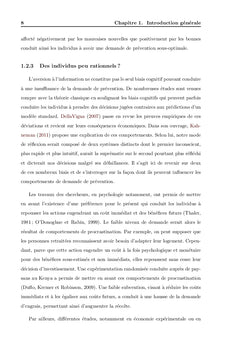 Trois essais en économie de la santé