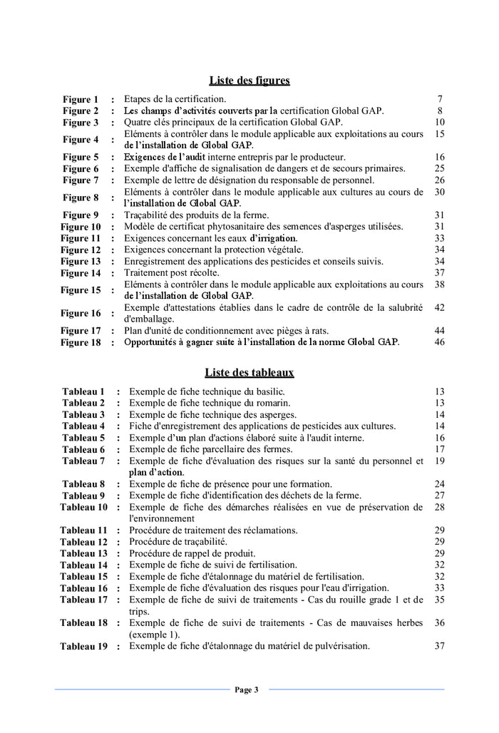 La certification Global G.A.P.