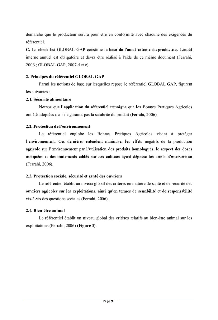 La certification Global G.A.P.