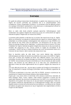 L'AGIRe Algerie A la recherche d'une demarche participative