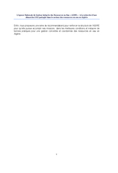 L'AGIRe Algerie A la recherche d'une demarche participative