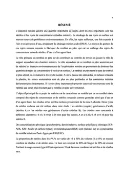 Remblais en pâte cimentés avec ajout de stériles miniers concassés
