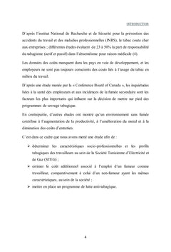 Evaluation du Cout du Tabagisme dans Une Societe Nationale
