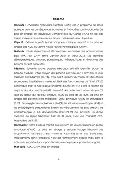Prise en charge des AVC