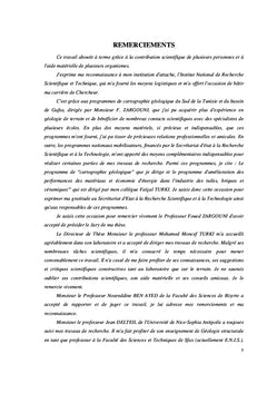 Evolution geodynamique de l'Atlas centro-meridional de la Tunisie