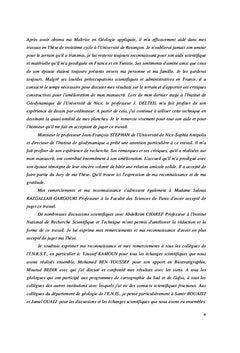 Evolution geodynamique de l'Atlas centro-meridional de la Tunisie