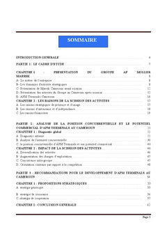 La scission des activités d'une Multinationale au Cameroun
