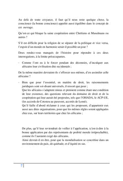 La Foi en Crise, pour qu'elle soit finalement en Christ ou en Mahomet