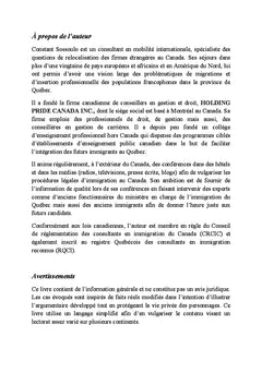 Défis d'intégration des immigrants au Québec