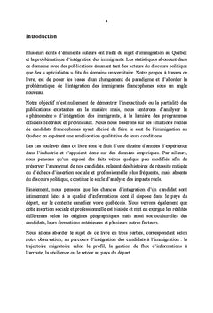 Défis d'intégration des immigrants au Québec