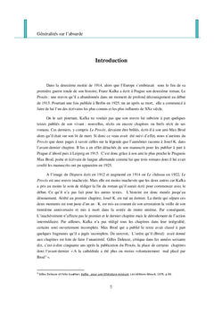 L'absurde dans "Le Procès" de Franz Kafka