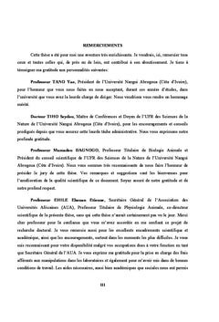 Pharmacologie et toxicologie d'extraits de Lophira lanceolata