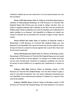 Pharmacologie et toxicologie d'extraits de Lophira lanceolata
