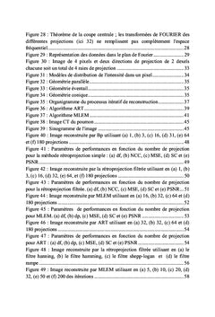 Reconstruction tomographique des images tomodensitometriques