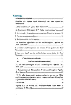 Revalorisation de Site archéologique QalAa des Beni Hammed