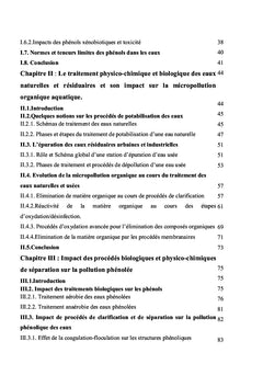 Les eaux phénolées, traitement physico-chimique et biologique