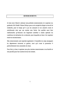 Le problème de la transition économique du Sénégal