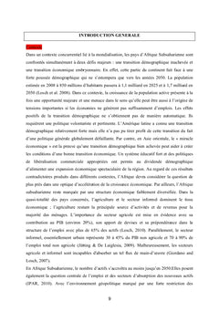Le problème de la transition économique du Sénégal