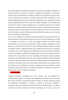 Le problème de la transition économique du Sénégal