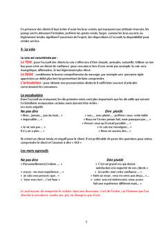 Formation des guides et des responsables d'accueil et restauration