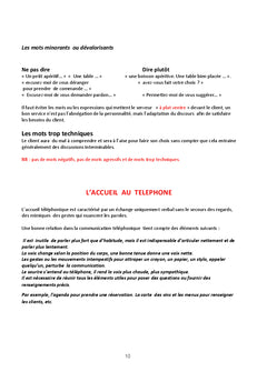 Formation des guides et des responsables d'accueil et restauration