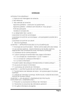 Transformations des pratiques informationnelles des jeunes Français