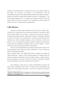 Transformations des pratiques informationnelles des jeunes Français